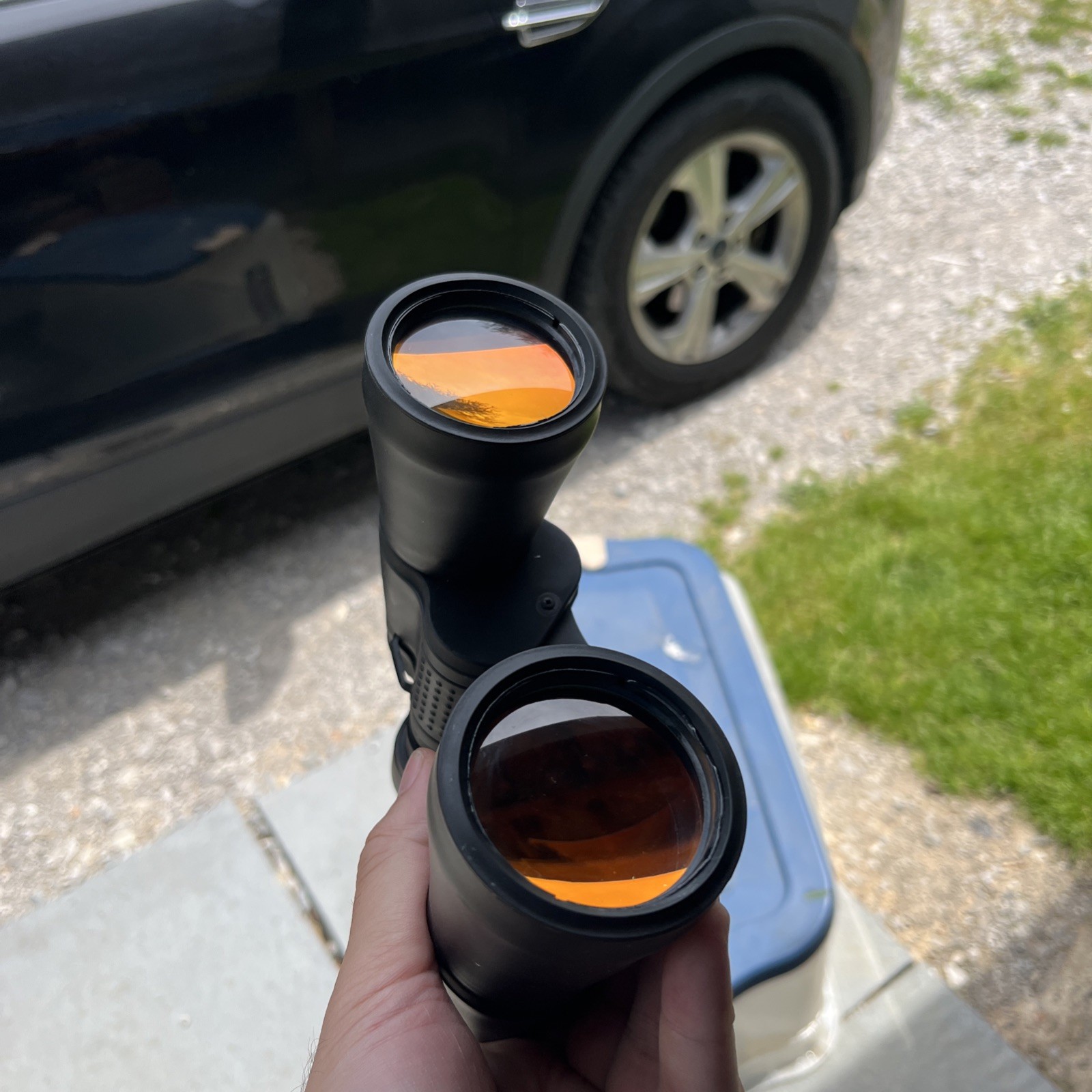 Emerson 7x50 binoculars featuring ruby-coated optics With Case