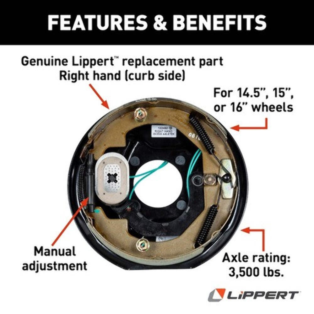 Lippert Components 122450 TRAILER BRAKE ASSEMBLY