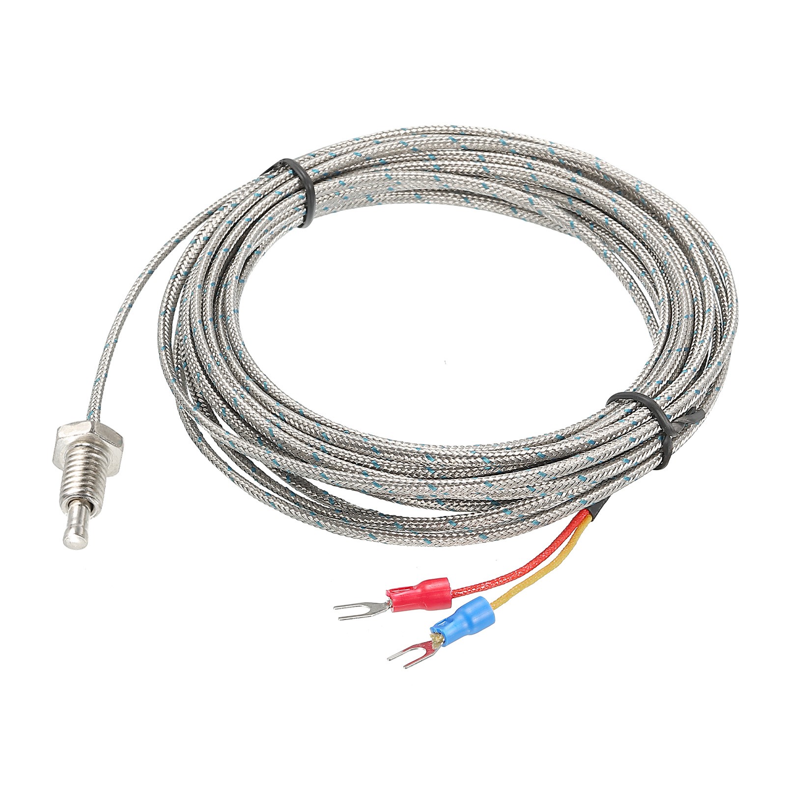 Temperature Sensor M8 Thermocouple J Type 16ft 0 to 750°C(32 to 1382°F)