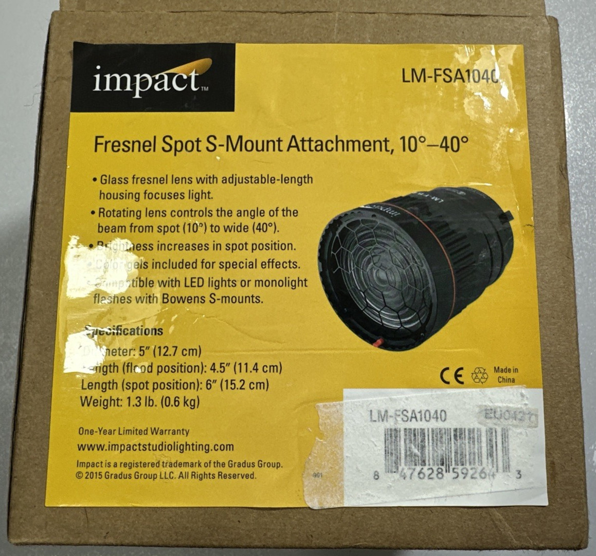 Impact Fresnel Spot S-Mount Attachment  LM-FSA1040