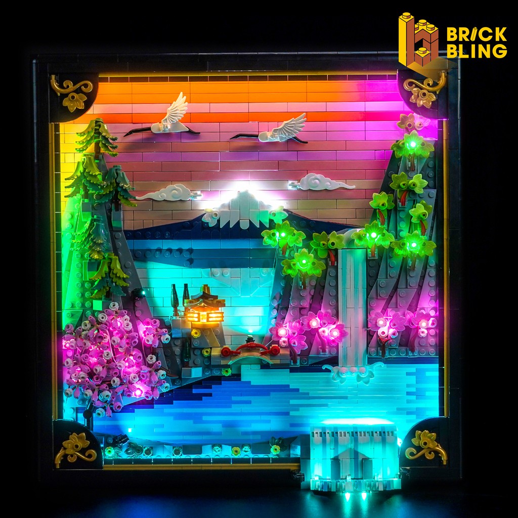 BrickBling LED for LEGO Art Japanese Cherry Blossom Landscape 31218 (Standard)