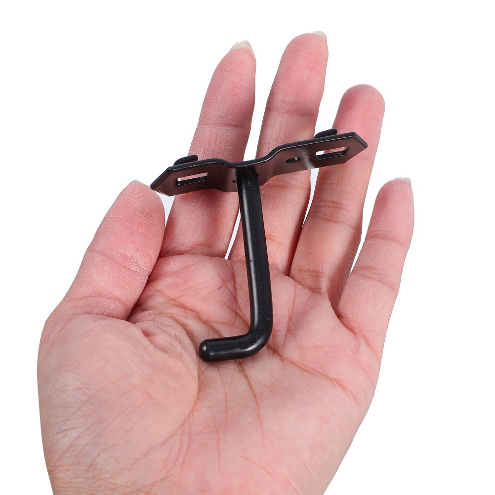 10Pcs Adjustable Black Iron Pegboard Wall Display Hooks for Shelving