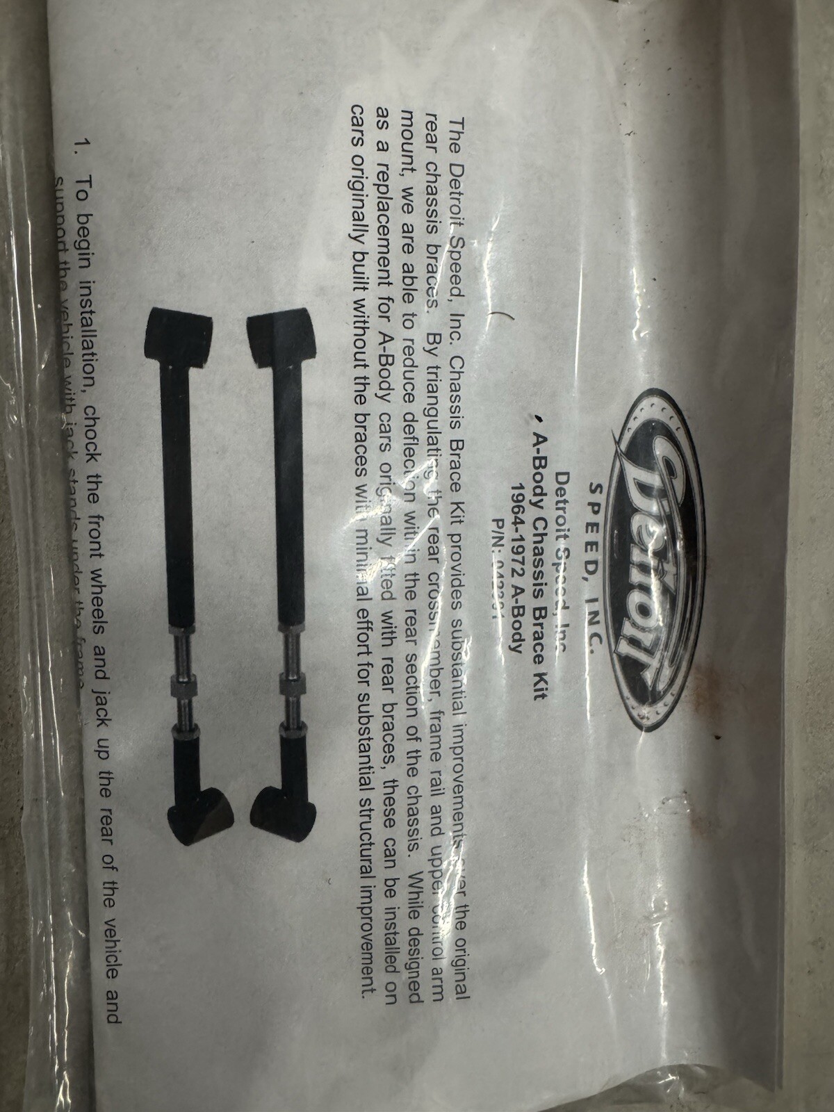 Detroit Speed Rear Brace Kit