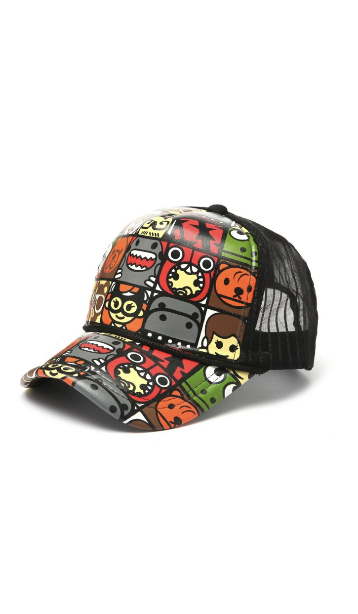 Baseball Cap Hard top Shaped Breathable Sun Hat Unique And Fun Funny Faces