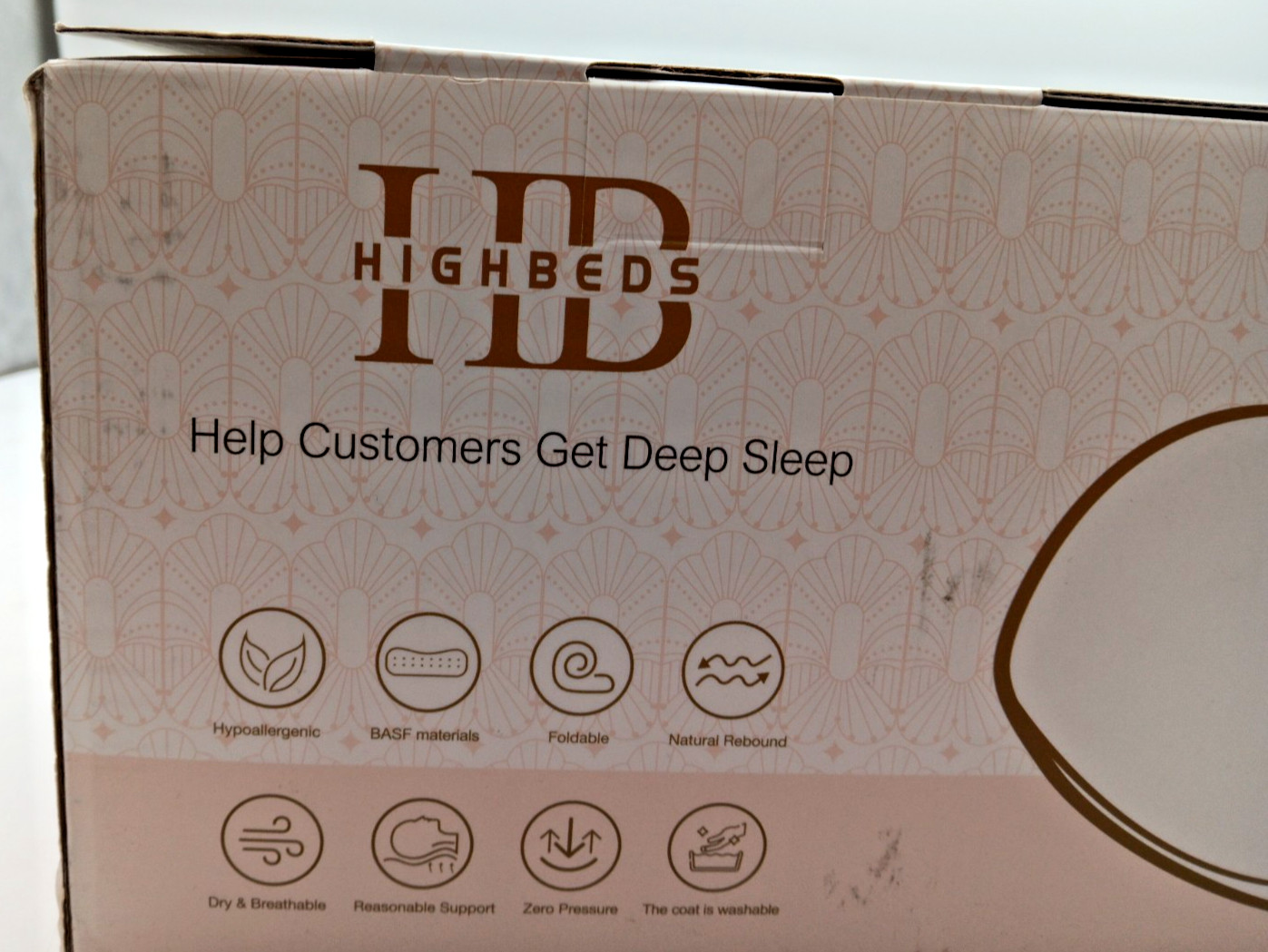 HIGH BEDS | NECK PROTECTION | MEMORY FOAM PILLOW | WHITE