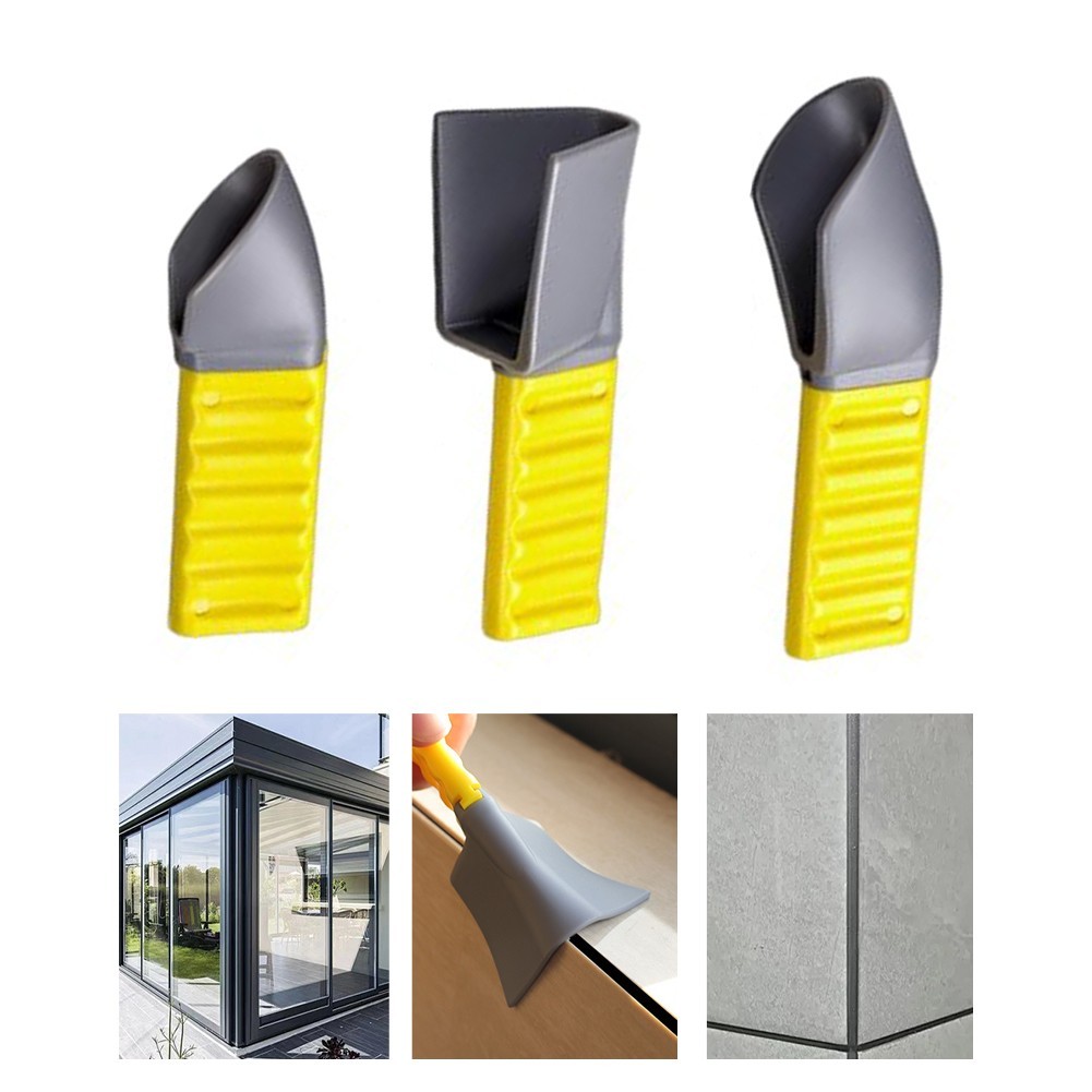 Multifunctional Edge Trimming Scraper Set 3pcs for Caulk Removal and Finishing