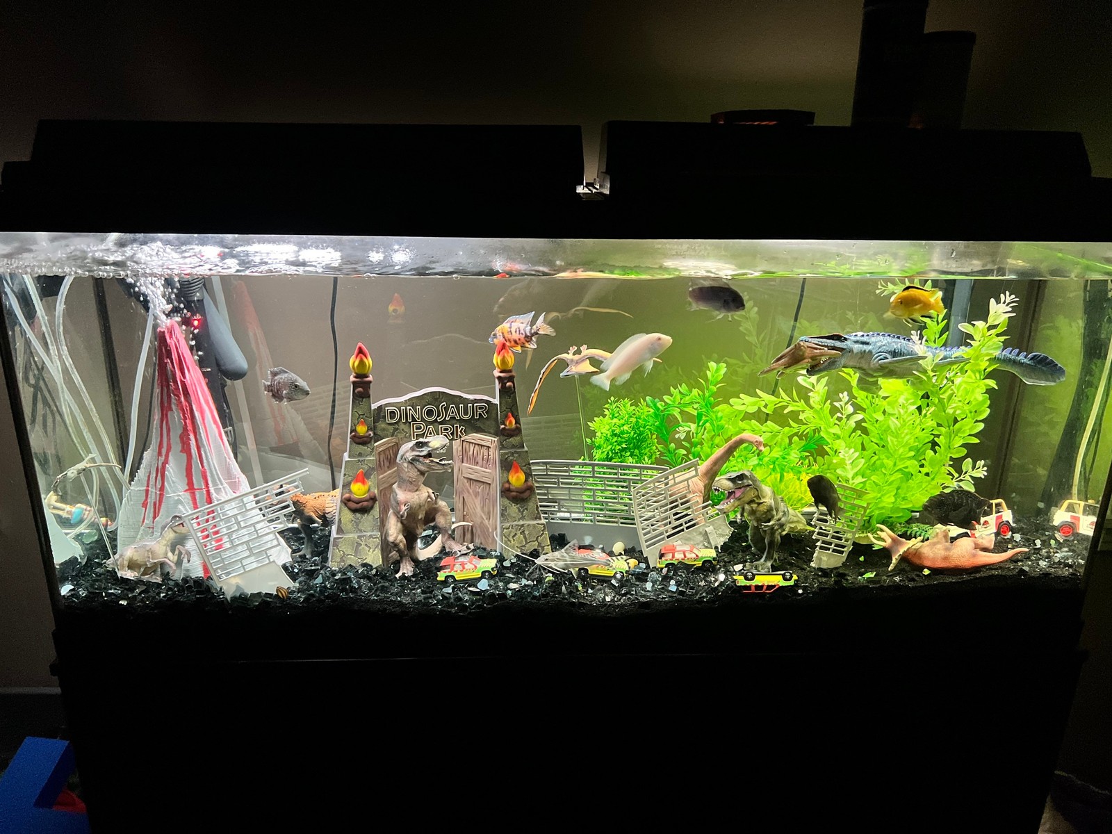 Jurassic Park fish decorations