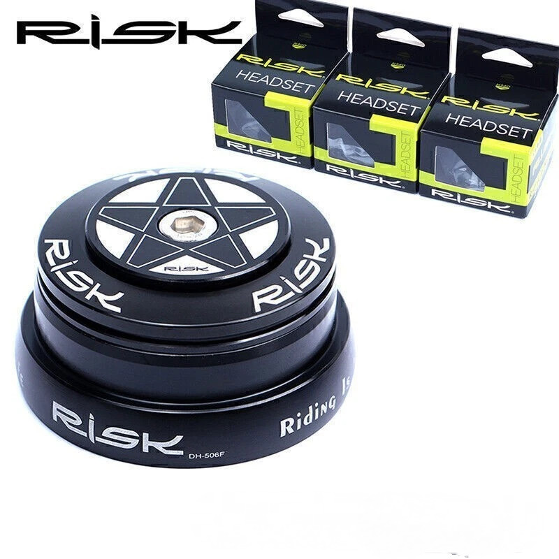 RISK Front Fork Bearing Set Tapered Cup 44-55/56MM MTB Tapered Tube Adapter
