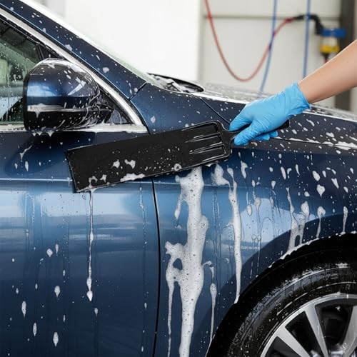 4 Pieces Window Tint Tools, Long Handle Bulldozer Squeegee Scrubber Paddle