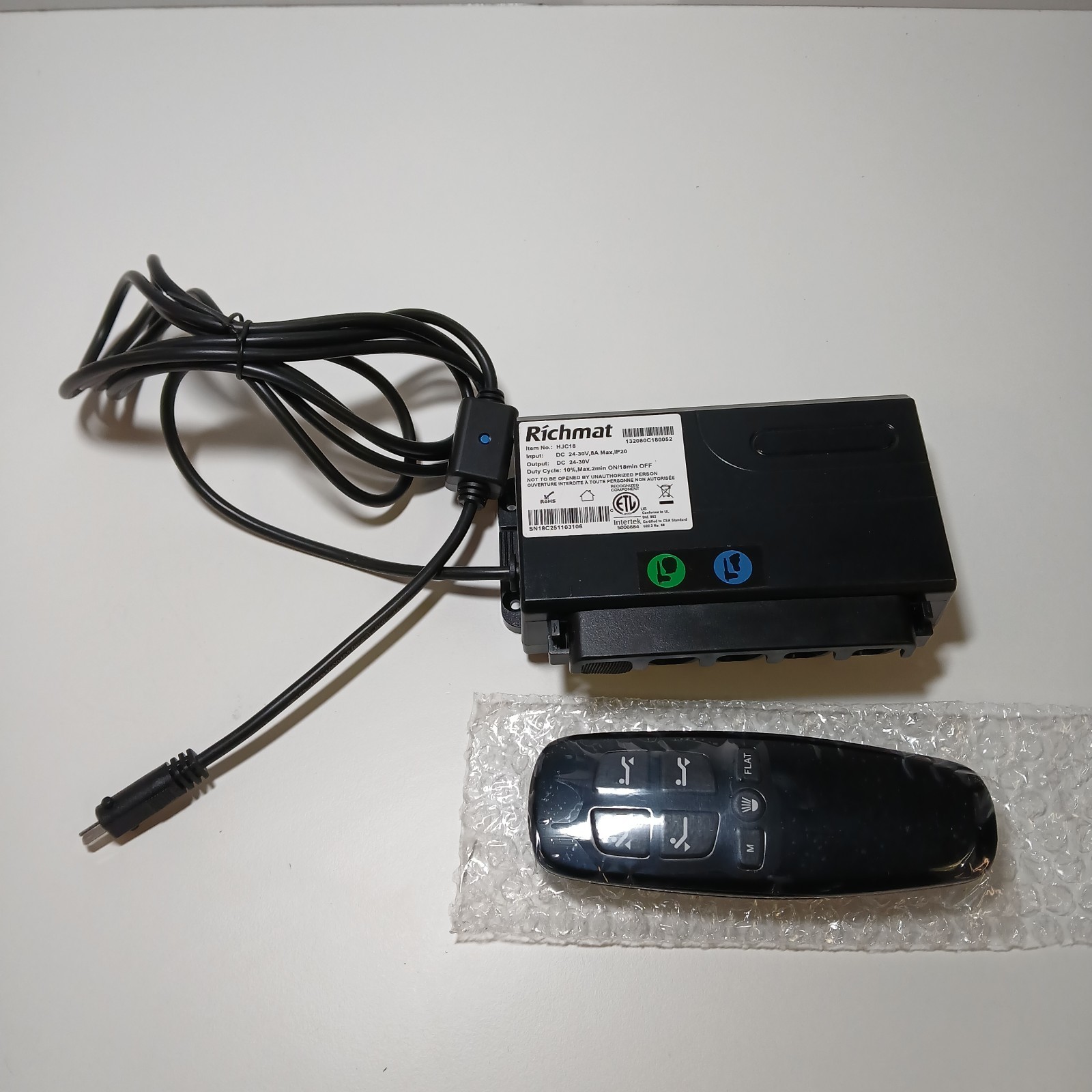 Adjustable Bed Remote for Richmat HJH13D & HJC18 Control Box Replacement