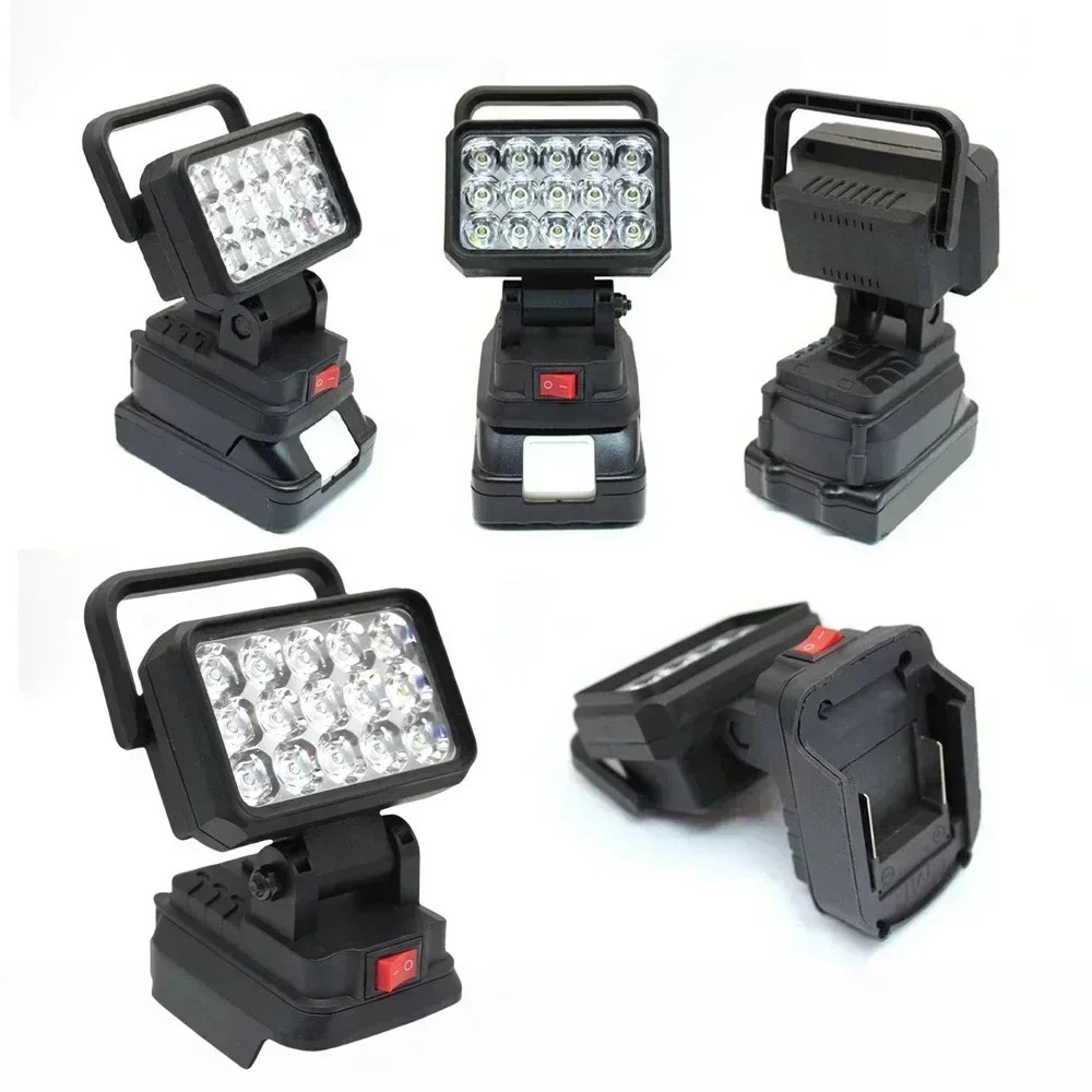 15 LED Work Light For Makita 18V Battery BL1830 BL1840 Cordless Portable Lamp