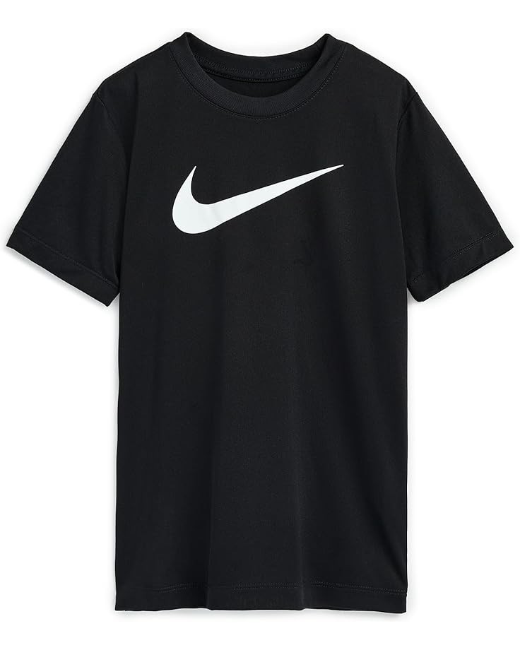 Size Medium - Nike Boys Short Sleeve Swoosh Tee Black