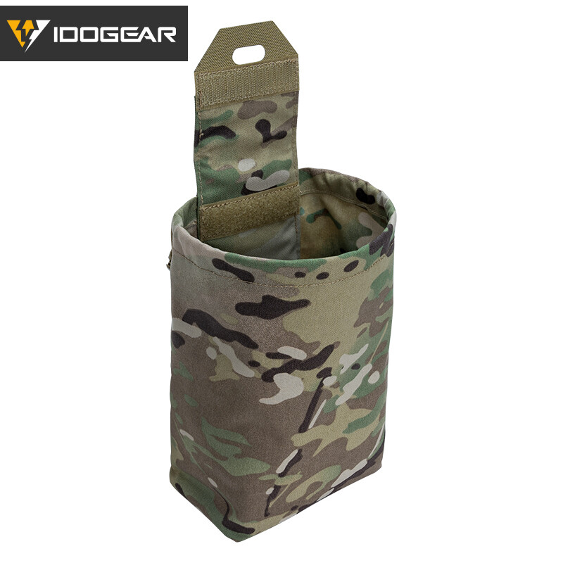 IDOGEAR Tactical Foldable Recycling Bag Dump Pouch MOLLE Drop Pouch Mini Hunting
