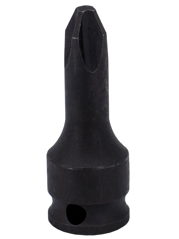 Genius Tools 3/8" Dr. PH.2 Philips Impact Bit Socket, 52mmL (CR-Mo) - 3452R02