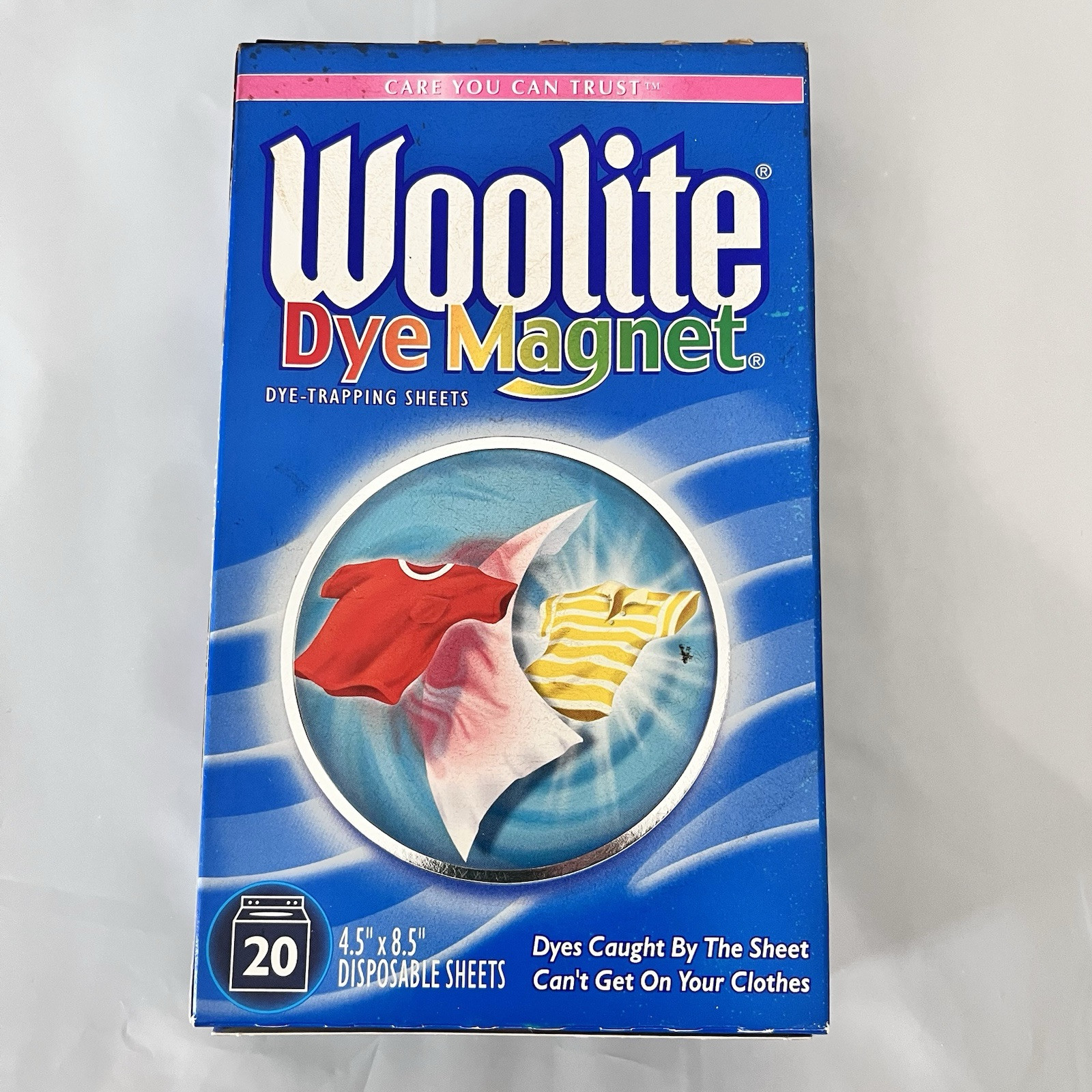 Vintage 2001 Woolite Dye Magnet Dye Trapping Sheets 20 Count New Old Stock