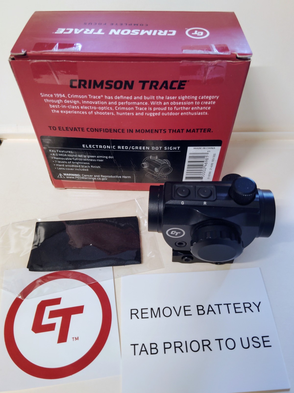 Crimson Trace Electronic Red/ Green Dot Sight