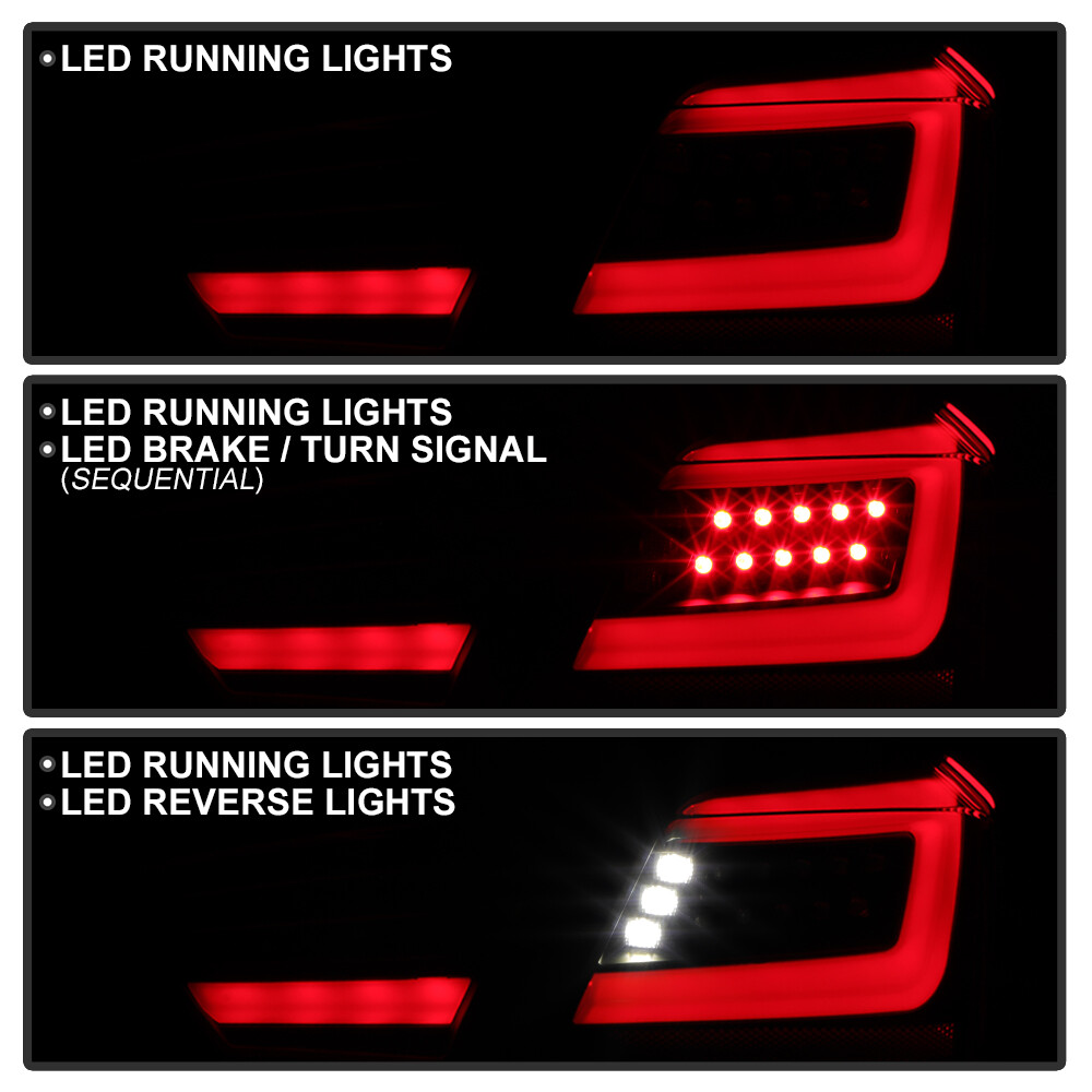 For 2014-2020 Chevy Impala Full LED Tail Lights w/ Sequential Signal Lamps Pair