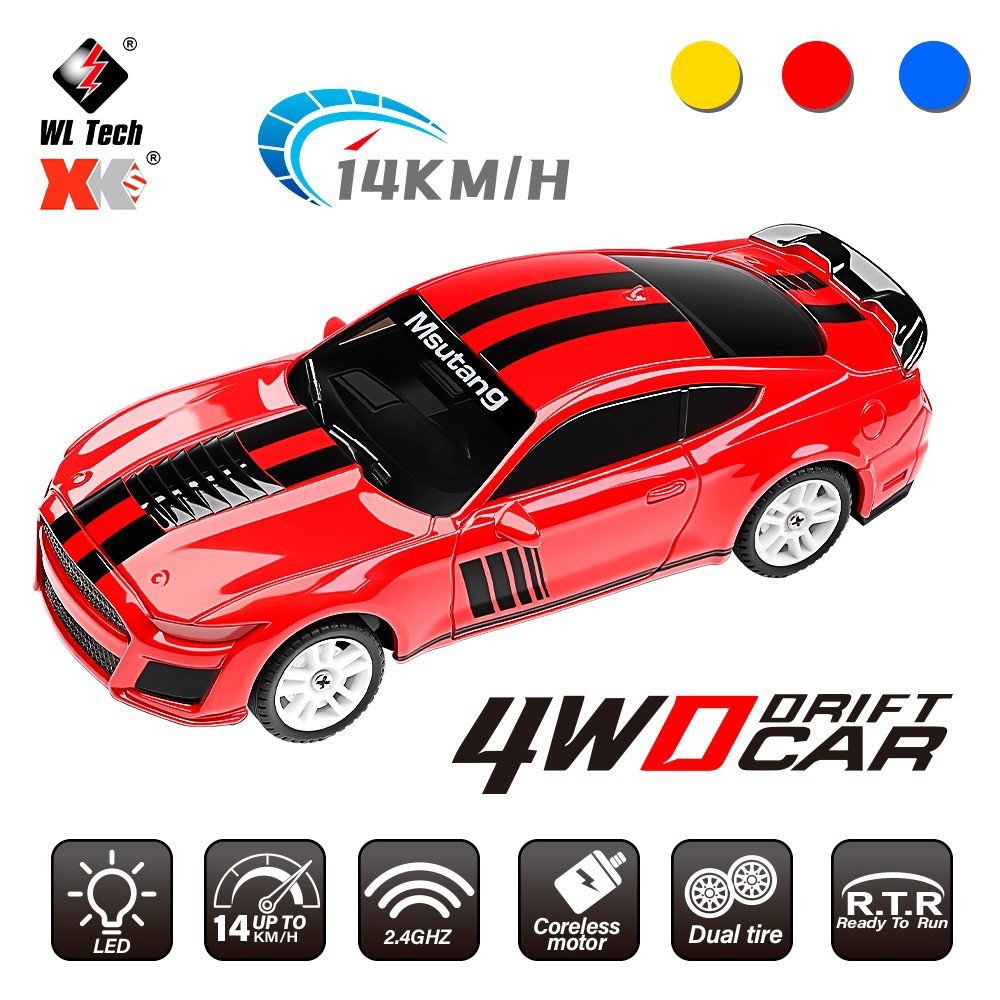 Wltoys K4308 1/43 4WD RC Drift Car 2.4G with Auxiliary Gyro Racing/Drifting Tire