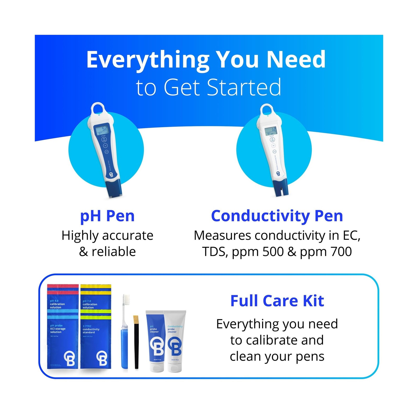 Bluelab PENSTP pH and Conductivity Starter Pack - Precision Nutrient Solution...