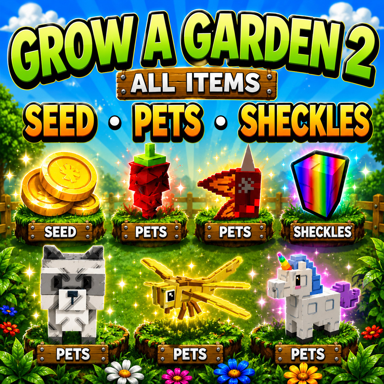 🌱Grow A Garden 2🌱 - 🪴All Items🪴 | GAG2 |