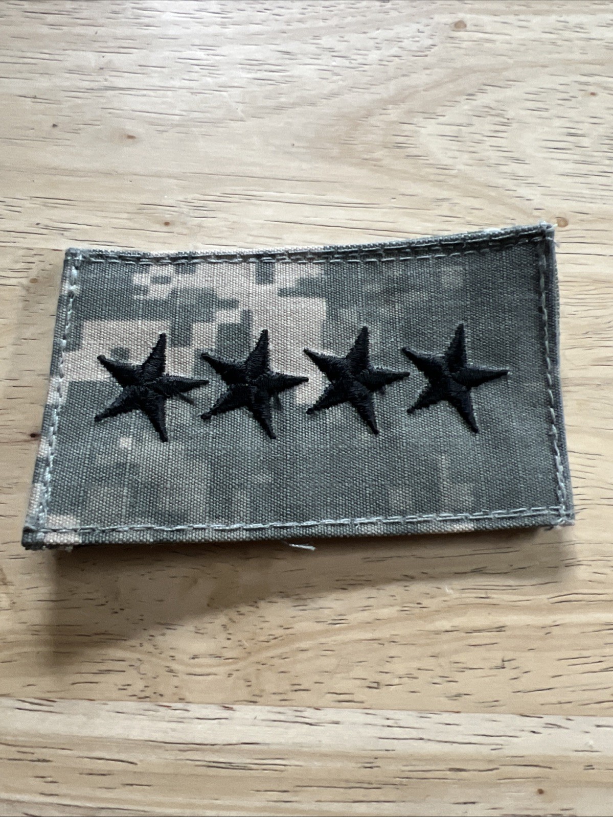 MILITARY PATCH HOOK & LOOP ACU DIGITAL US ARMY 4 FOUR STAR GENERAL