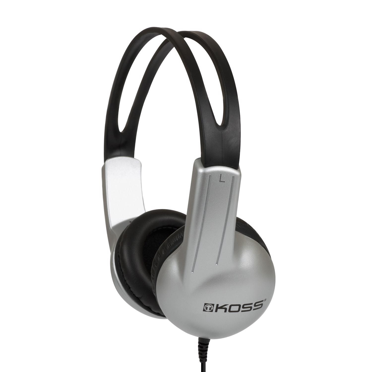 Koss 191239 Black/White UR10 On-Ear Headphones 2.6 L x 8.1 H x 6.1 W in.