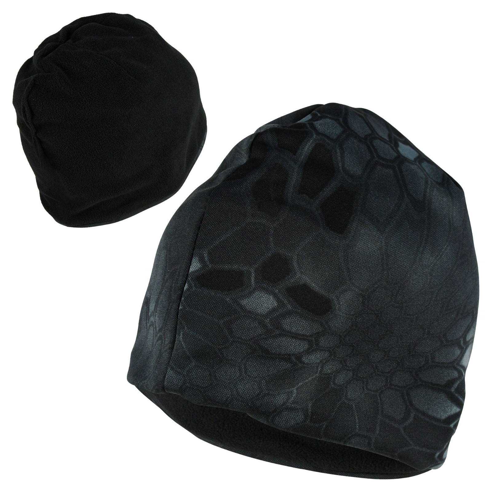 Kryptek Reversible Beanie- Typhon Black/Black