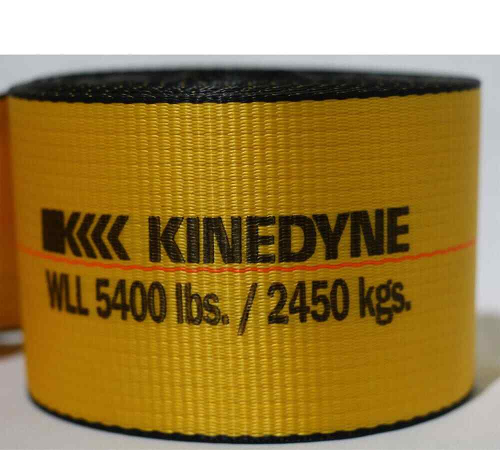 (4 Pack) 4" x 40' Winch Strap with Flat Hook - Kinedyne, Gold