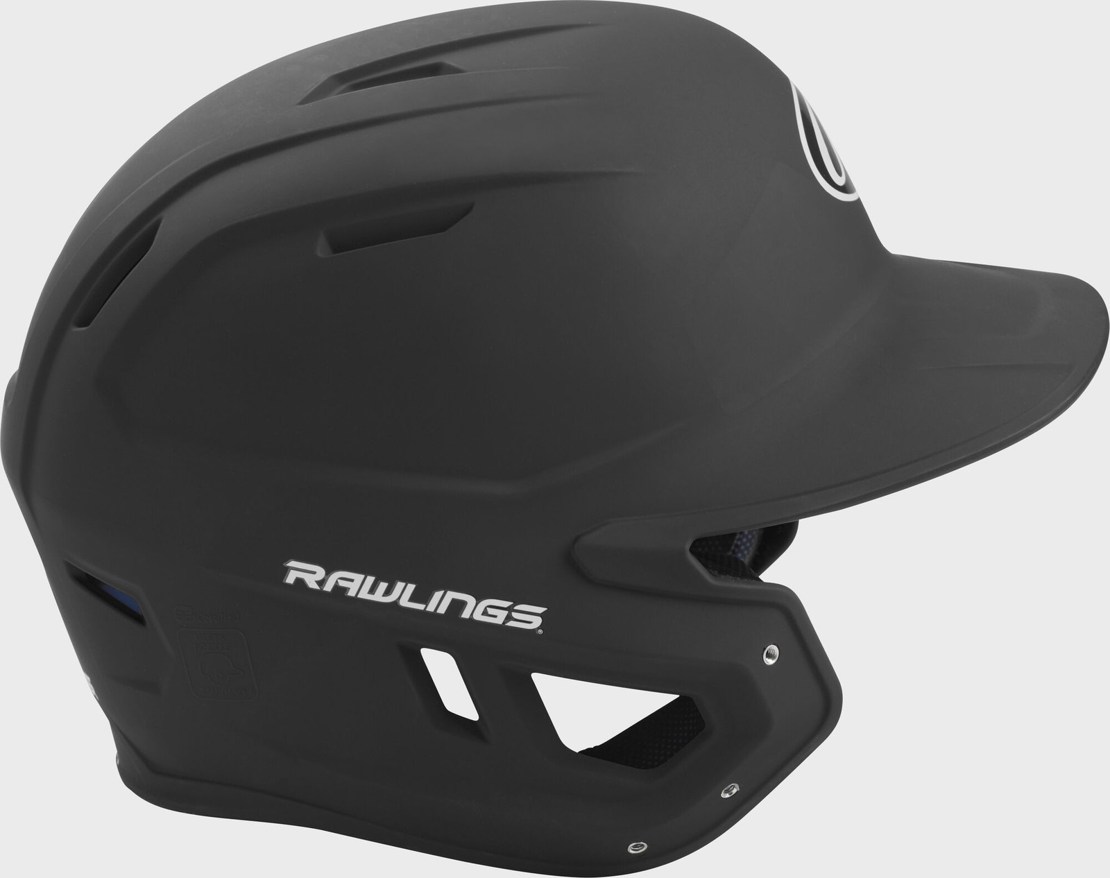 Rawlings Mach Baseball Batting Open Face Helmet, Junior Size, Matte Black