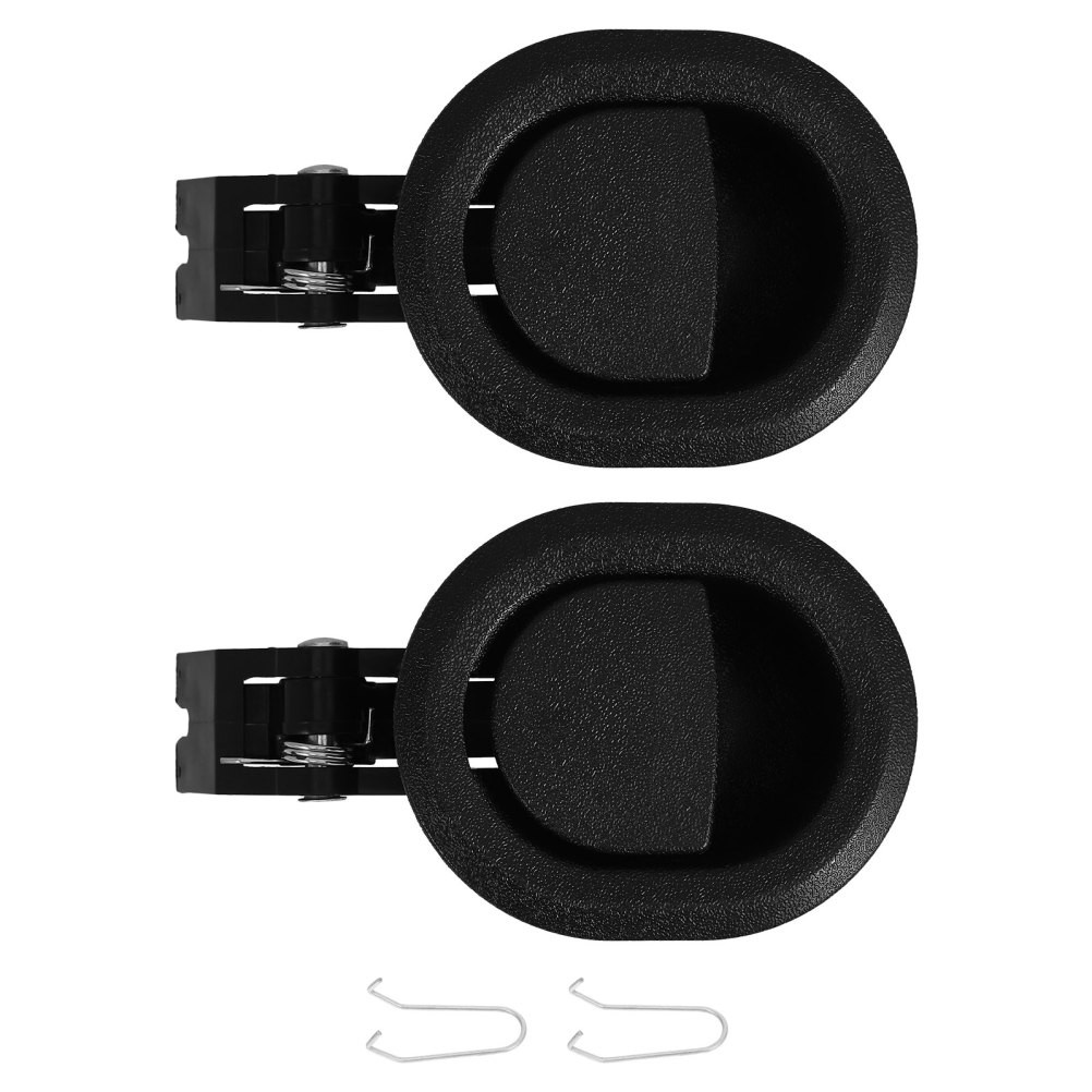 2 Pcs Black Plastic Recliner Replacement Handles Pull Parts for Sofa Chair