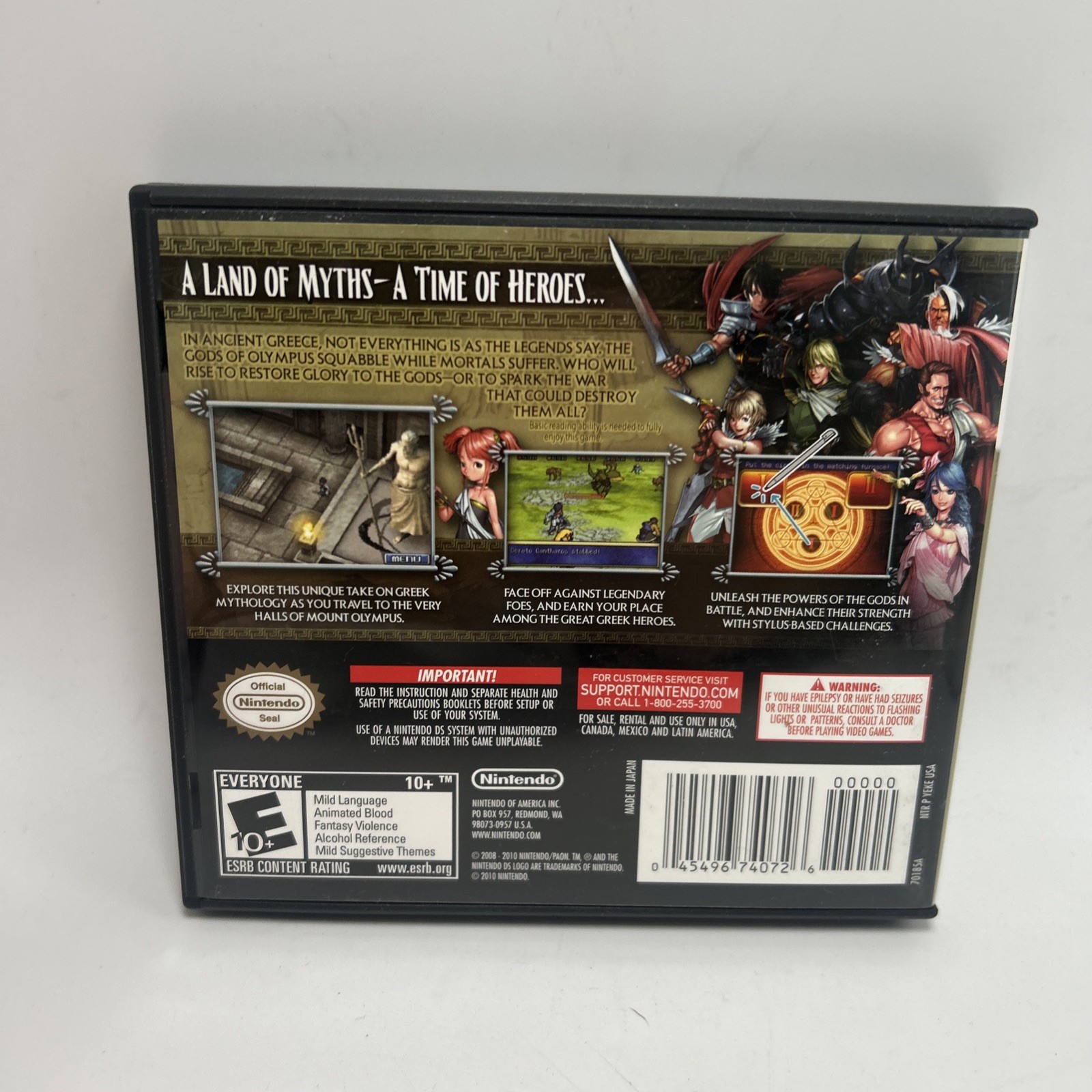 Nintendo DS Empty Game Cases Glory If Heracles Brain Age 2 No Games