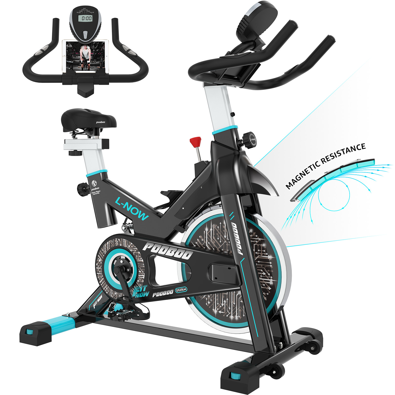 Indoor Exercise Bike Cycling Fitness Bike Cardio Workout Bike Stationary Bike