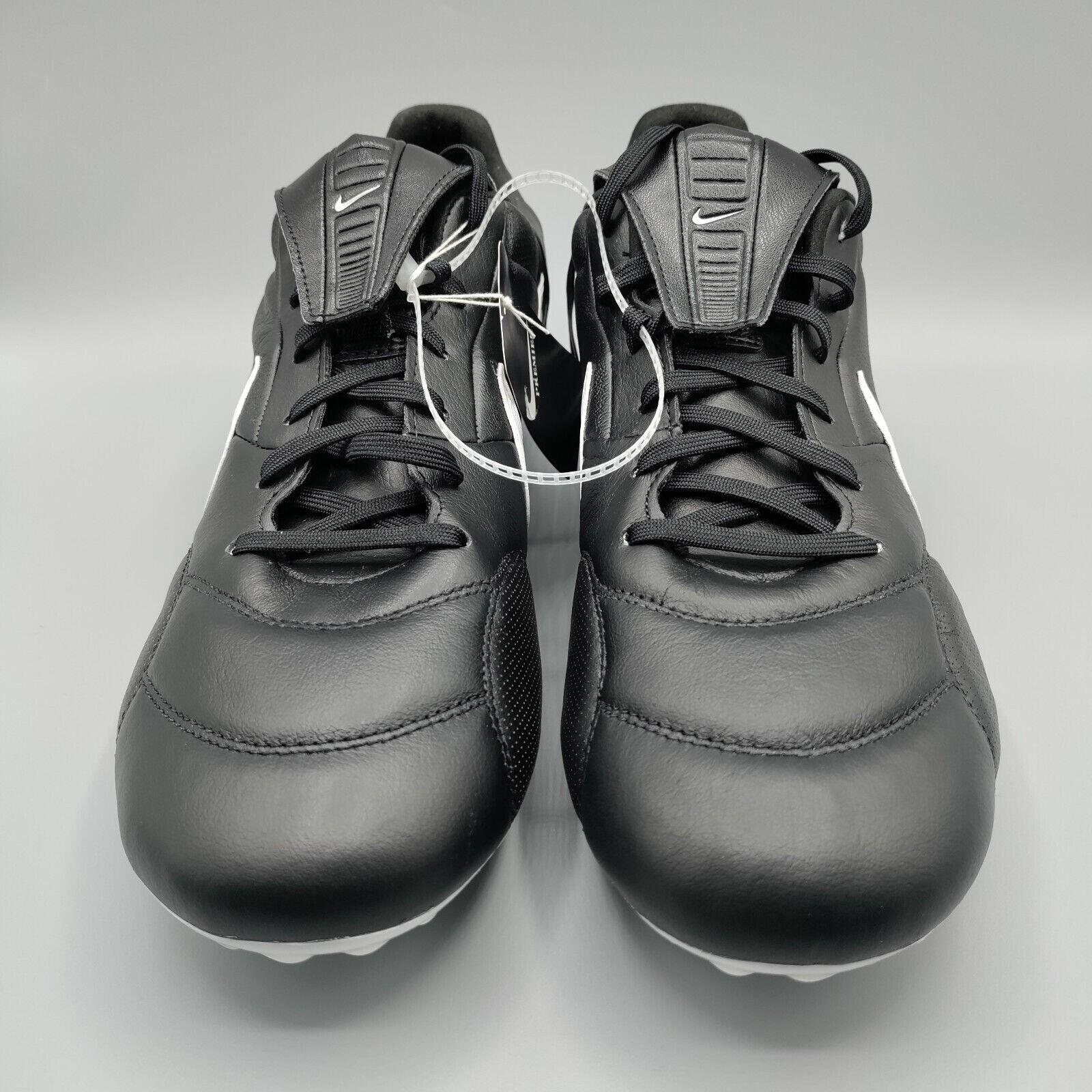 Nike Premier III FG Soccer Cleats Black/White Leather AT5889-010 Men's Size 5.5