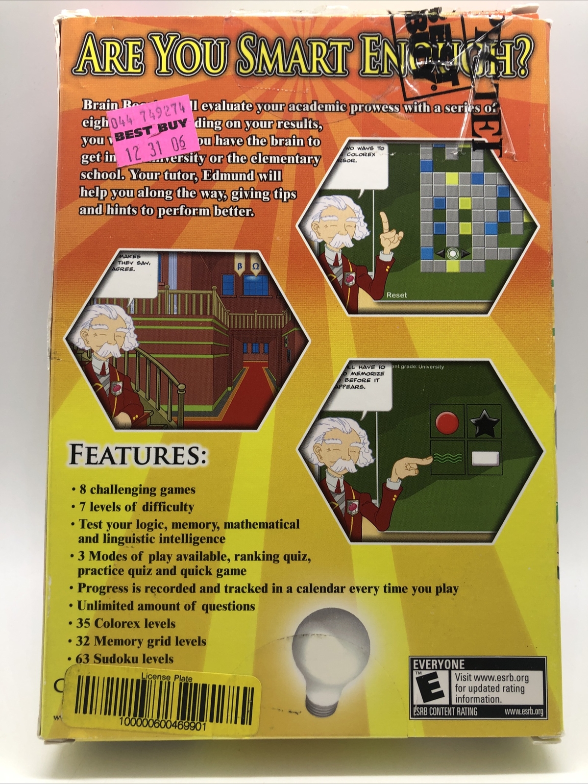 Brain Booster PC CD challenge quizzes maps puzzles logic suduko test memory game