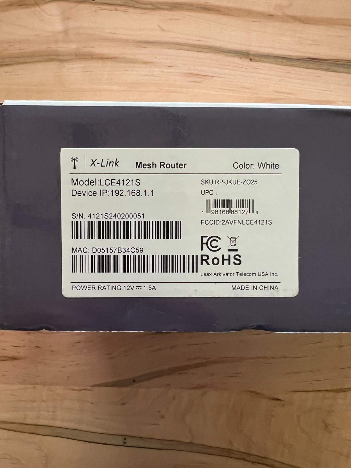 X-LINK Mesh Router - LCE4121S