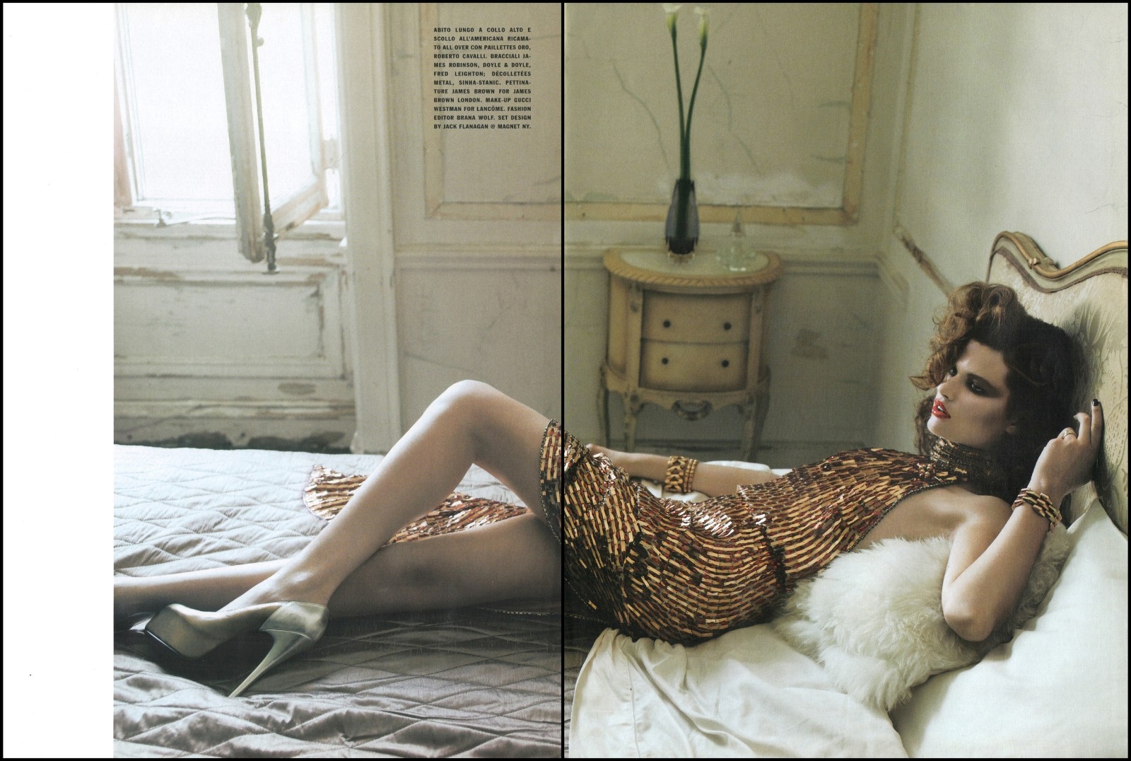 High Heels Magazine Print Ad Women Fashion Long Legs shoes 2007-12B
