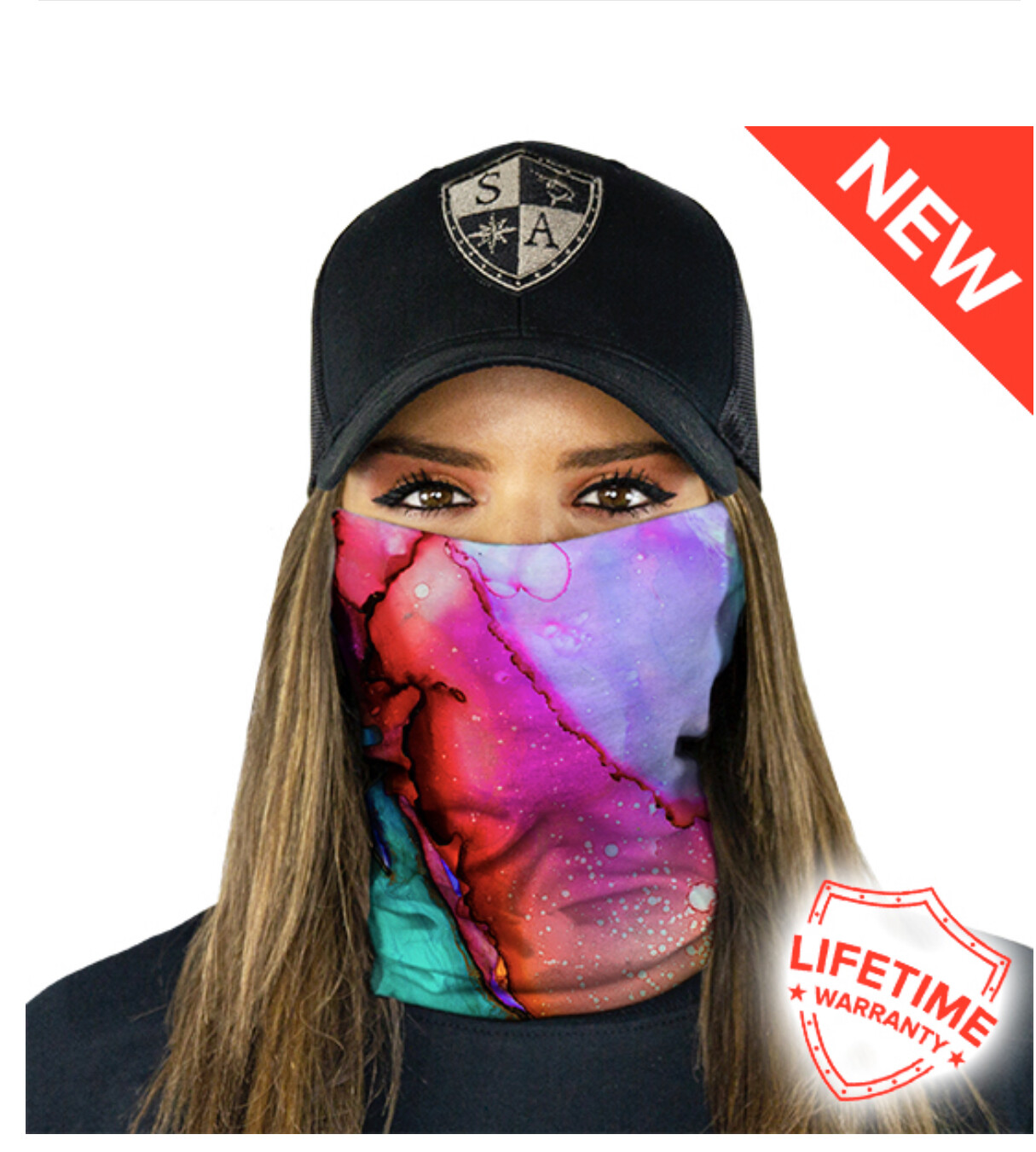 SA Salt Armour GET 2 Masks $11.14WATERCOLOR Face Shield Bandana Balaclava Gaiter