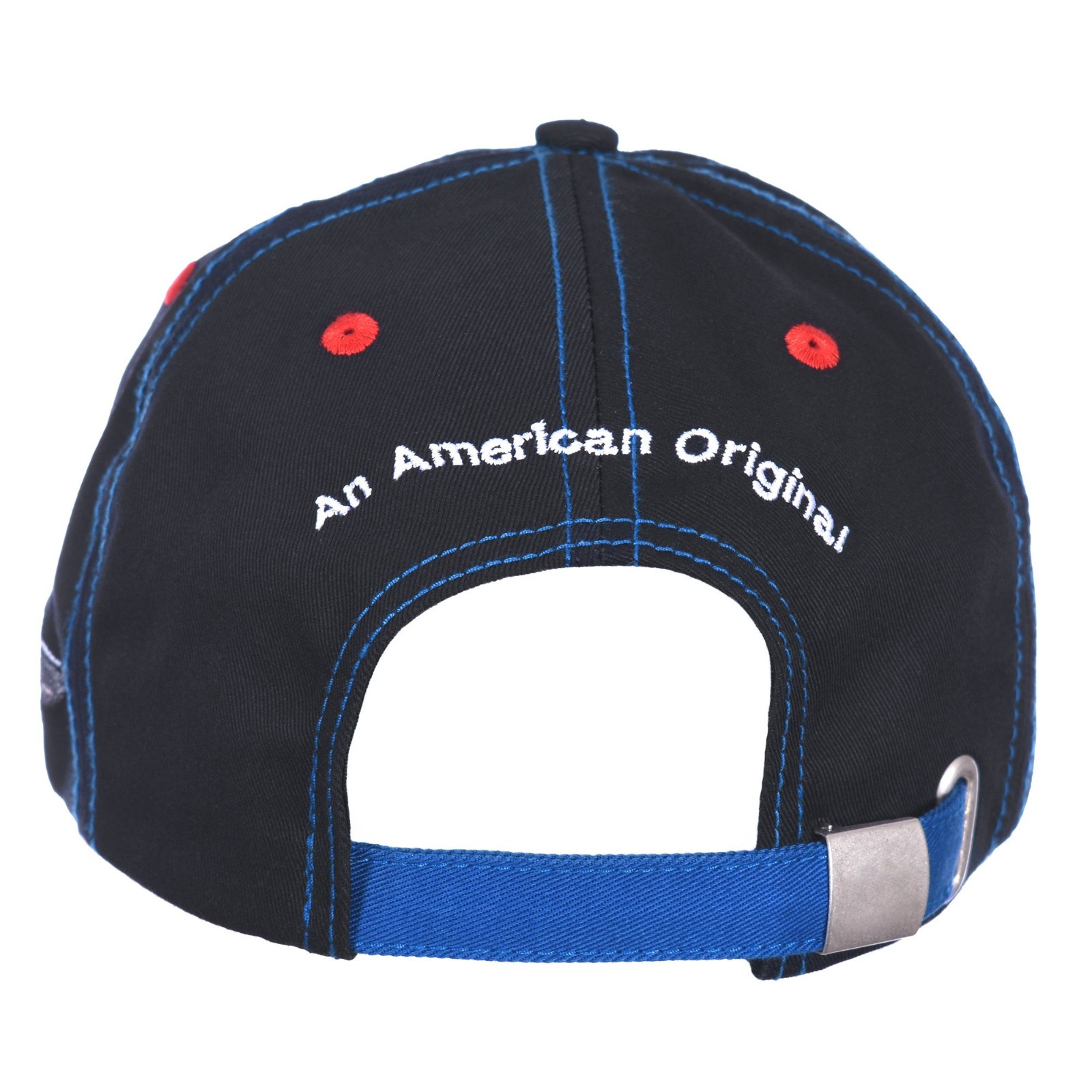 Men's Carroll Shelby Cobra Ford Cap Adjustable Black Fabric Hat