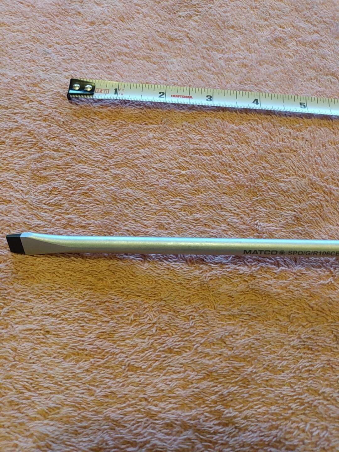 Matco Tools Slotted Screwdriver Orange New