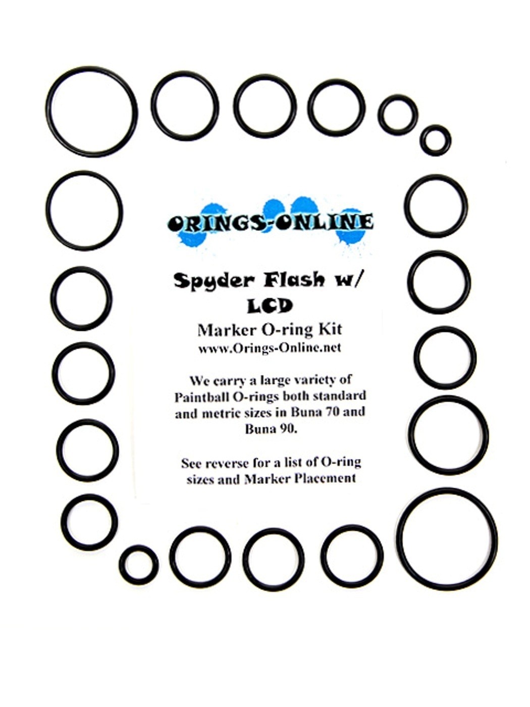 Spyder Flash w/ LCD Paintball Marker O-ring Oring Kit x 4 rebuilds / kits