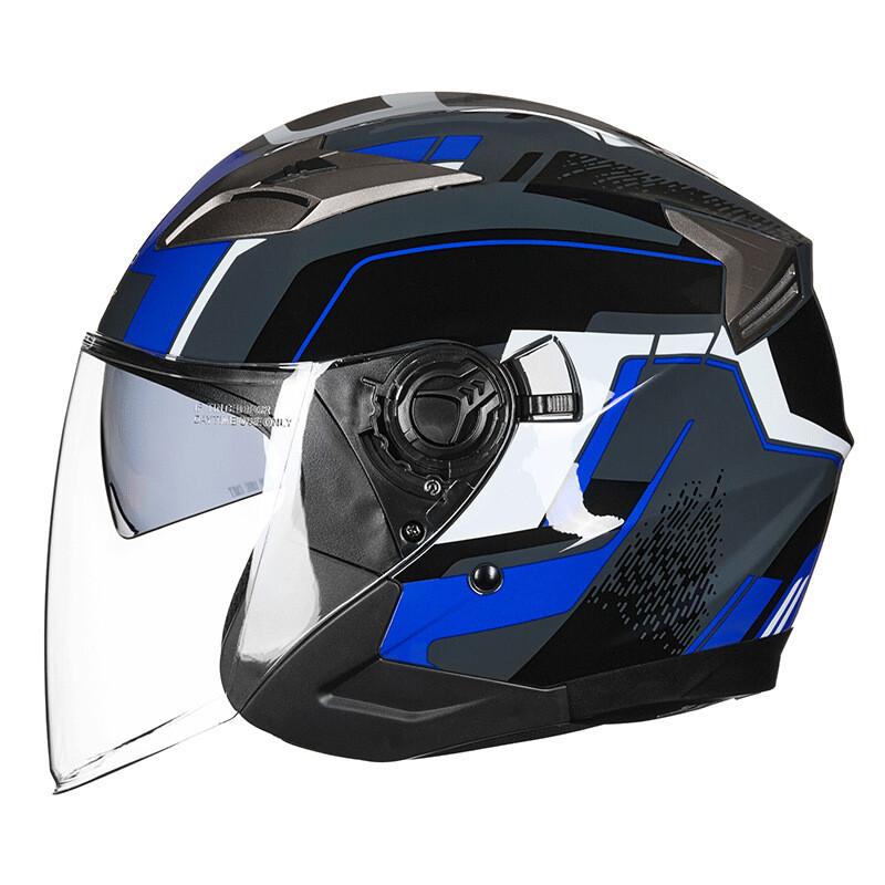 3/4 Half Motorcycle Open Face Jet Helmet Motobike Scooter Street Bike Helmet DOT