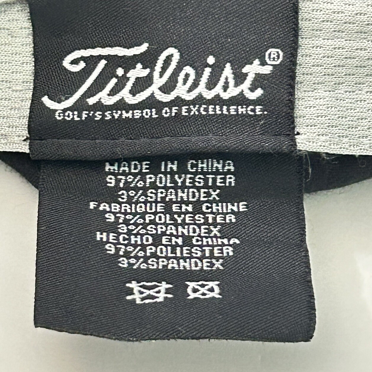 Titleist Hat Black Golf Cap Strap Back One Size Golfing