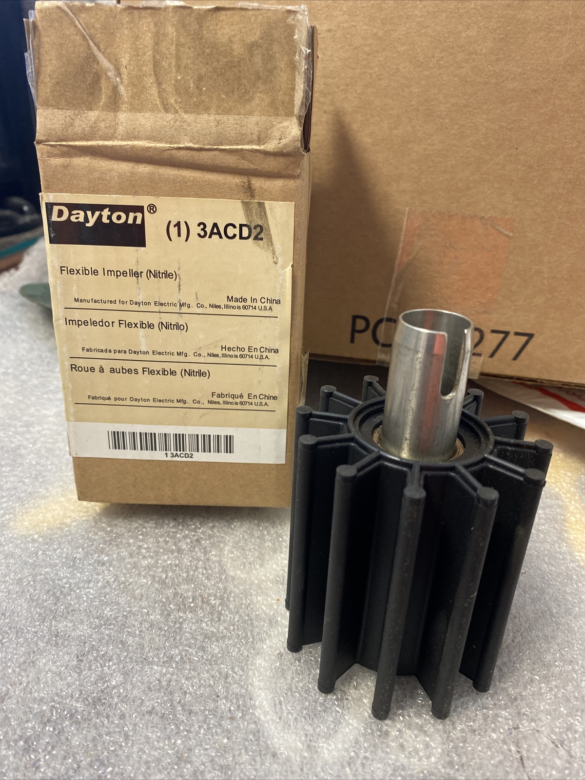 Nitrile Flexible Replace Impeller/Sleeve Assembly For 3ACC8 Pump (3ACD2) NEW