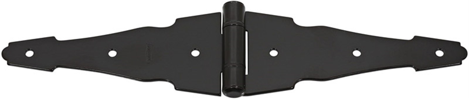 National Hardware N881-946 Steel Black Heavy Duty Ornamental Strap Hinge 6 L in.