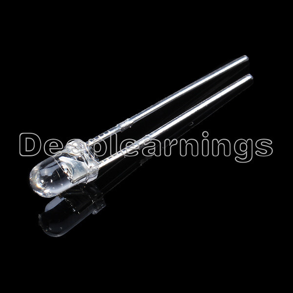 100PCS Red LED 3MM Color Top Round RED Llight Lamp Super Bright NEW