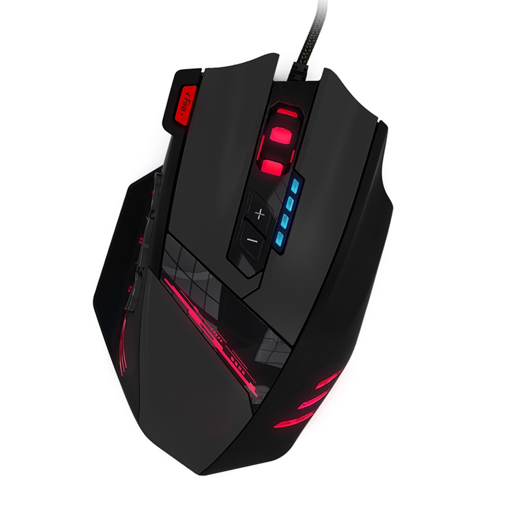 ZELOTES C-12 Wired USB Optical Gaming Mouse 12 Programmable Buttons Compute ASEW