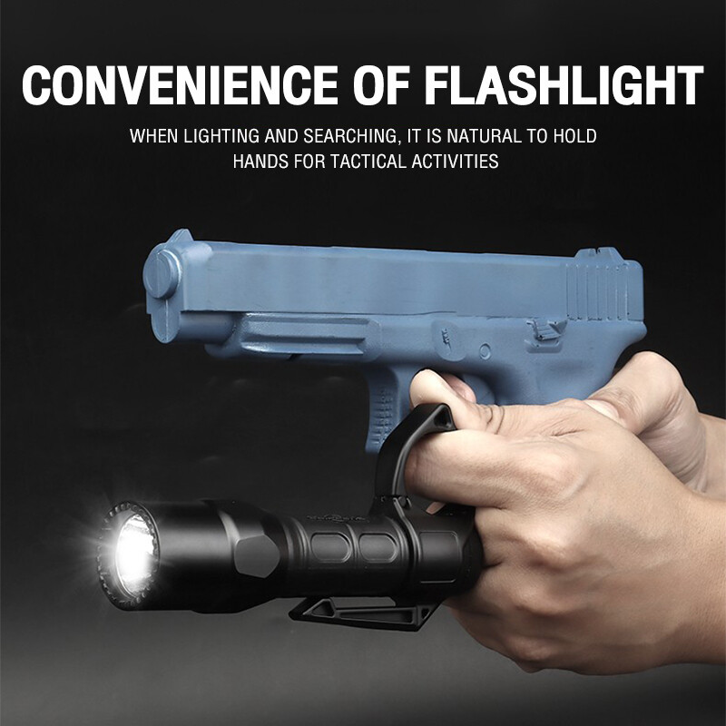 WoSporT Tactical Flashlight Ring Backup 22MM Caliber Surefire Streamlight Gear