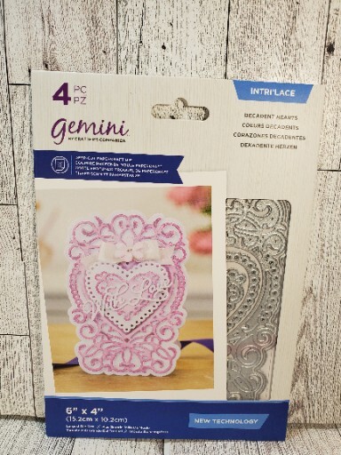 CC3 Crafters Companion Intrilace Decadent Hearts Frame Deep Cut Die New