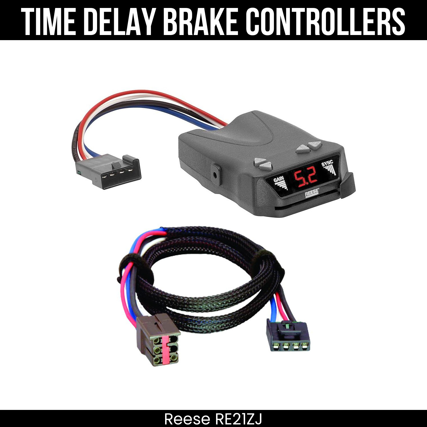 Reese Brakeman IV Brake Control w/ Plug Adapter For 14-21 Range Rover Sport