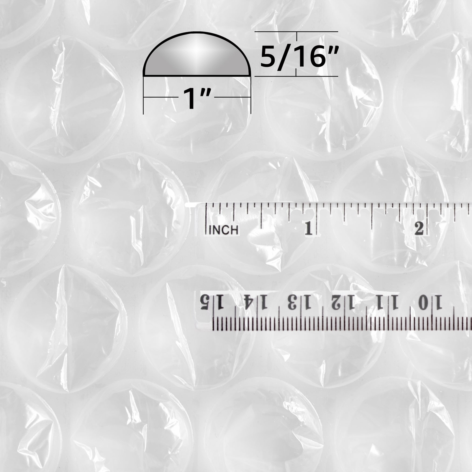 UBMOVE Bubble Cushioning 24" wide Wrap x 100' Long Medium Bubbles 5/16"